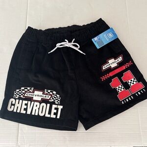 Chevy Corduroy Shorts – NWT GM Licensed Racing Streetwear Black-Size S